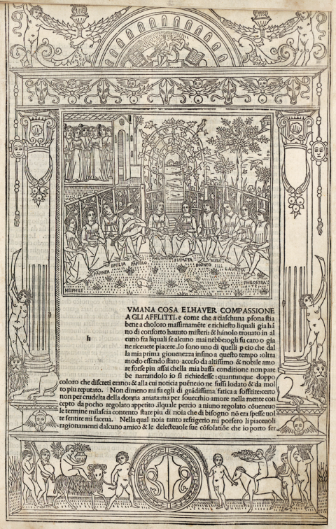 decameron, historic manuscript