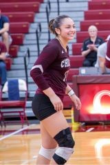 Volleyball player in UChicago uniform