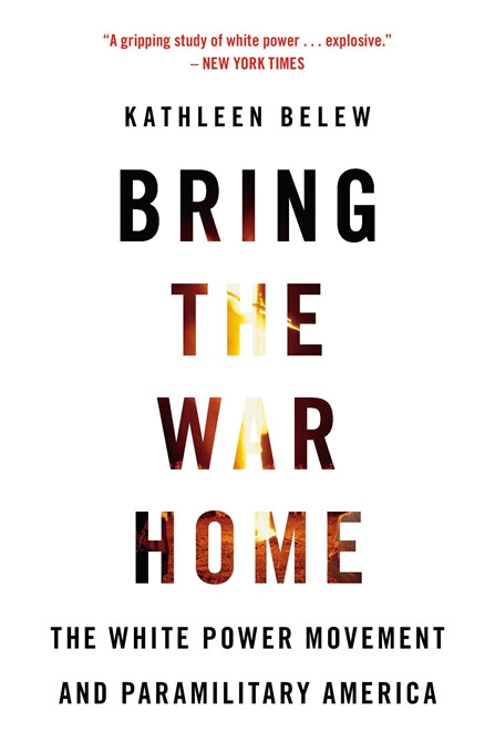 Cover of book, text, Bring the War Home.